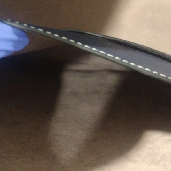 Samantha Thavasa Blue Leather 2-Way Shoulder Bag – Stylish Spacious Handbag - Picture 15 of 17